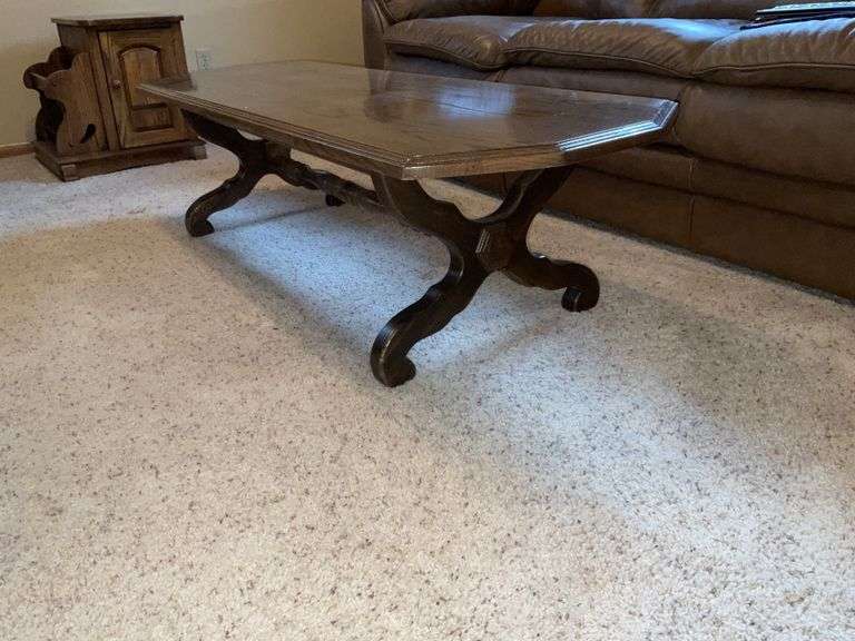 Oak coffee table, 5'x 20"