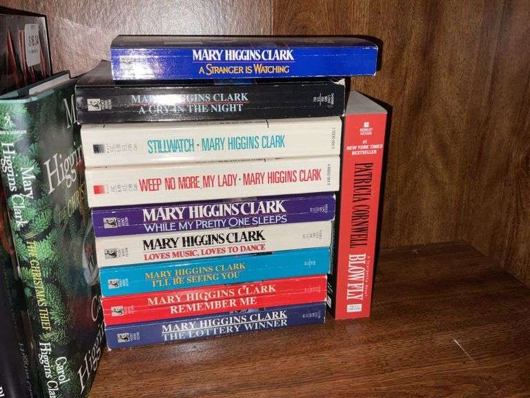 Mary Higgins Clark books etc