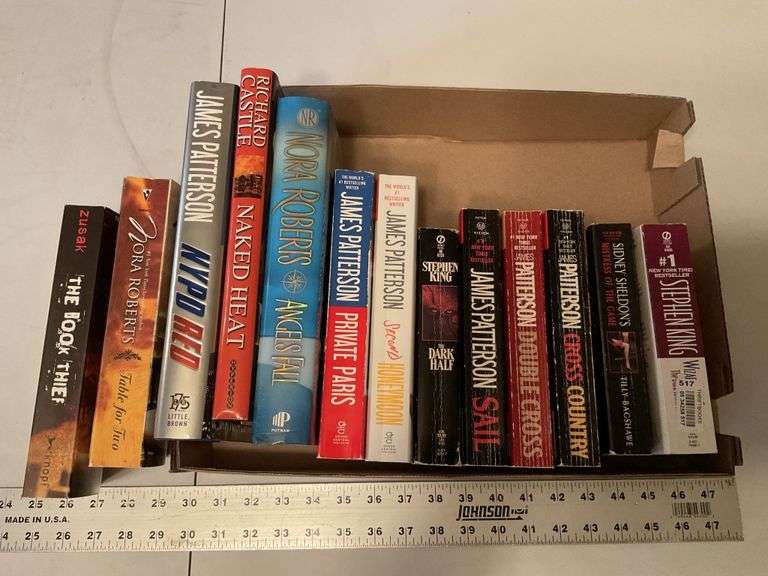James Patterson books etc.