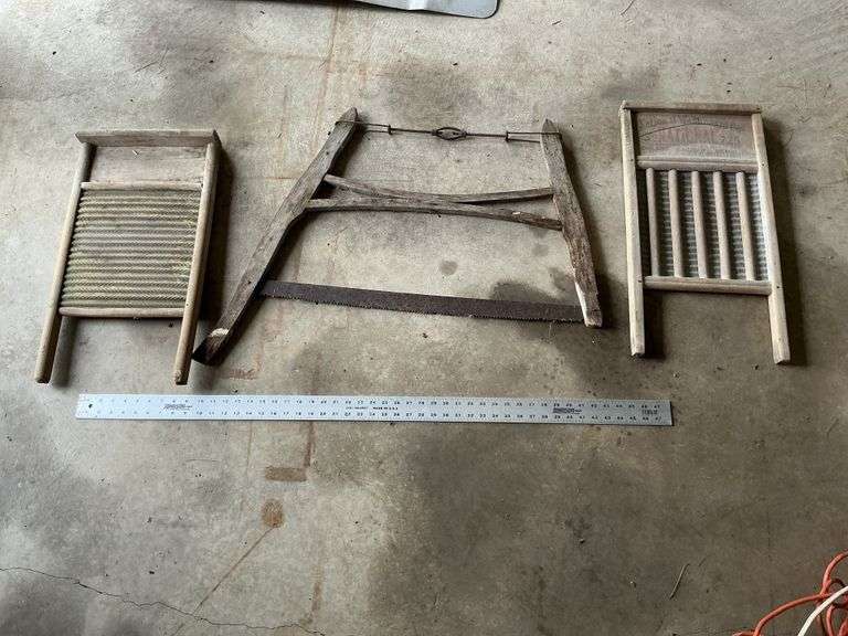 Washboards and Bow saw