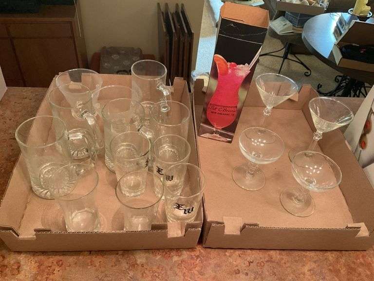 Bar glasses and stemware