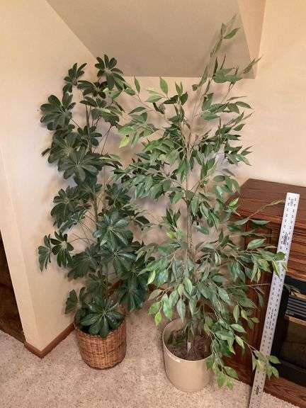 2- artificial house plants
