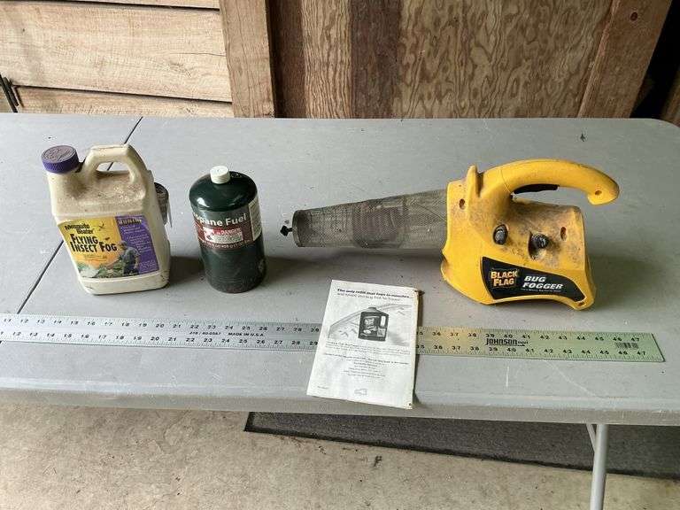 Bug fogger/partial container of insect fog and