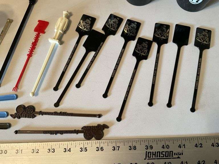 Assorted bar ware, shot glasses etc.