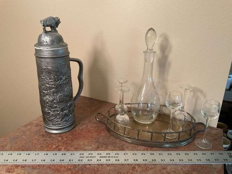 Decanter set and stein