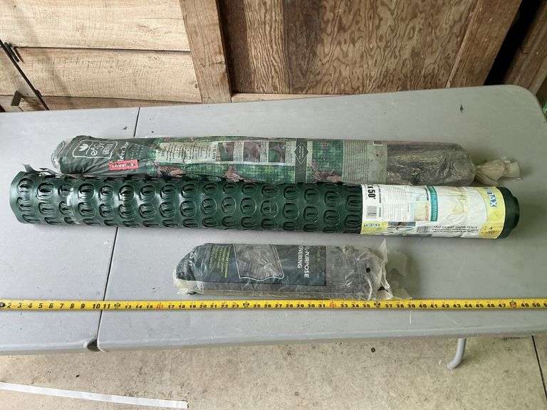 New deer block/snow fence/plastic covering