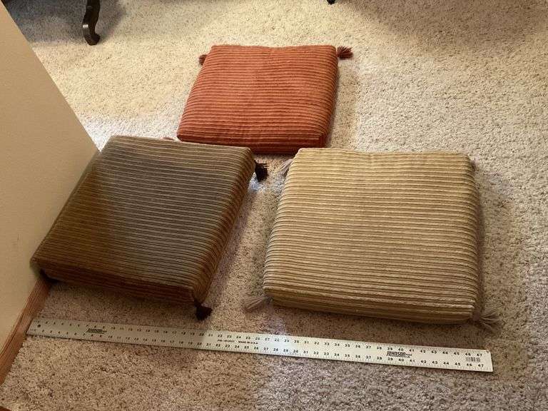 Footstool/pillow set on casters