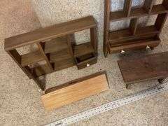 Wooden wall hangings and step