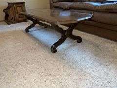 Oak coffee table, 5'x 20"