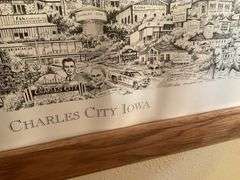 Charles City, Iowa print-some wrinkles