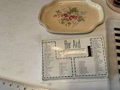 Plastic bar glasses, tray etc.