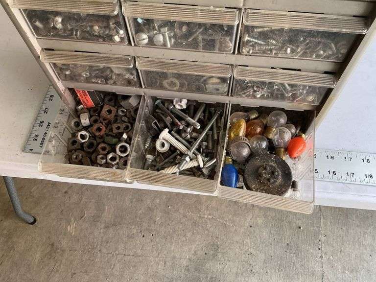 Organizer with hardware