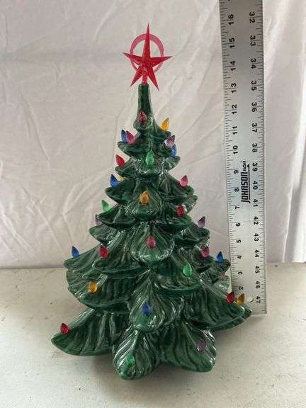 15"ceramic Christmas tree – no base