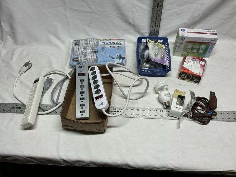 Lightbulbs and power strips