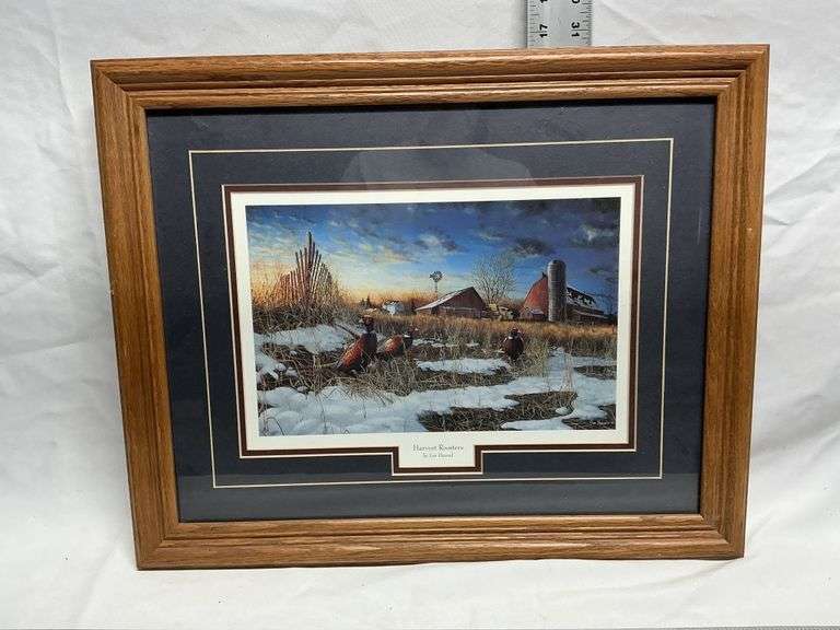 Harvest Roosters print by Jim Hansel