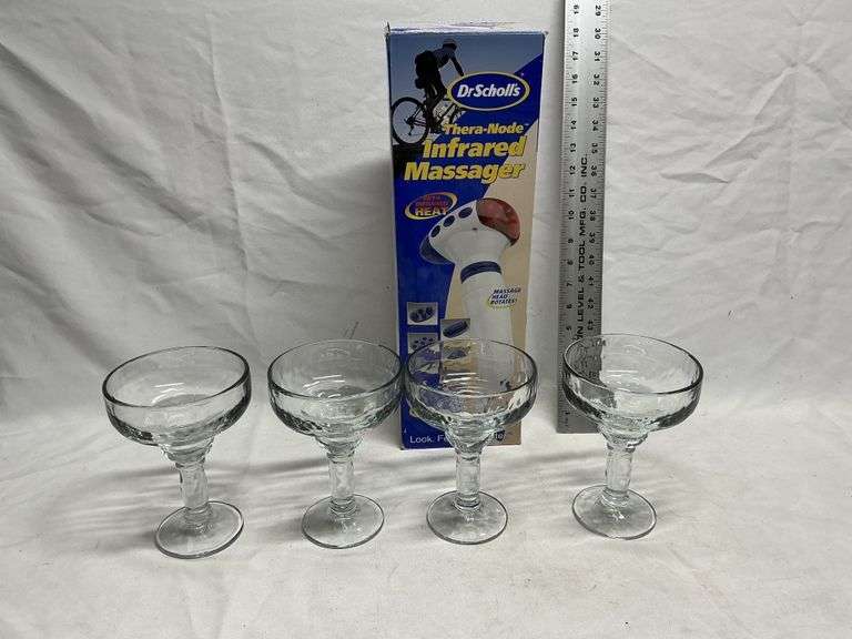 Massager, margarita glasses