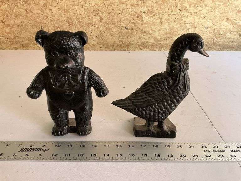 Artmark cast-iron doorstops