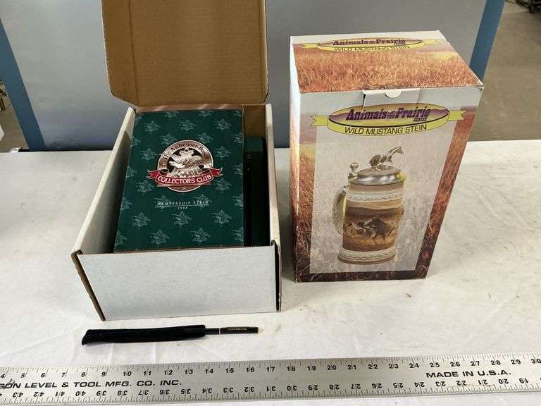 1998 Budweiser membership Stein and wild Mustang
