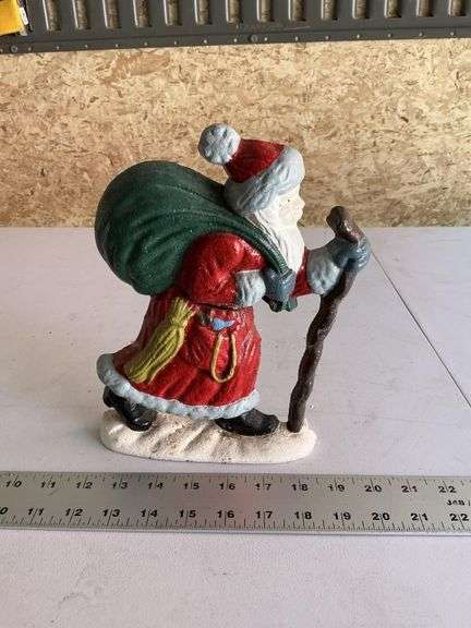 Cast iron Santa doorstop