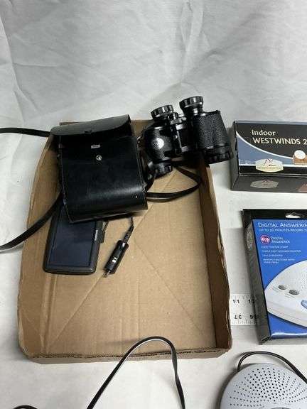 Binoculars/camera/sunglasses