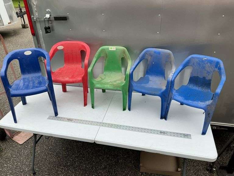 Plastic children's chairs
