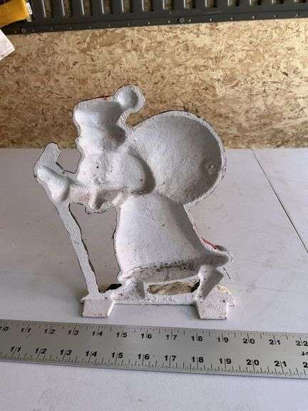 Cast iron Santa doorstop