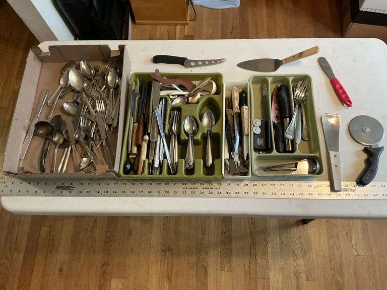 Flatware and knives, etc.