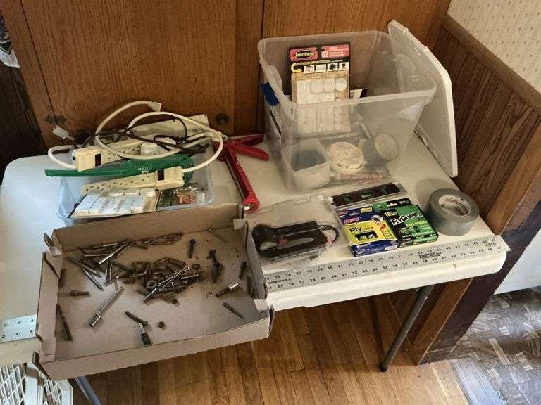 Assorted bits/fly traps/power strips etc.