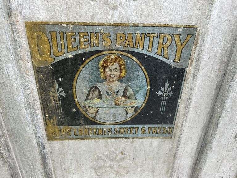 Antique Queens pantry pie safe