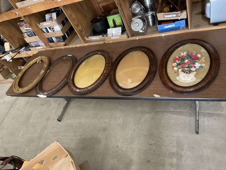 Antique oval picture frames