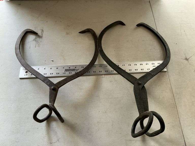 (2) ice tongs