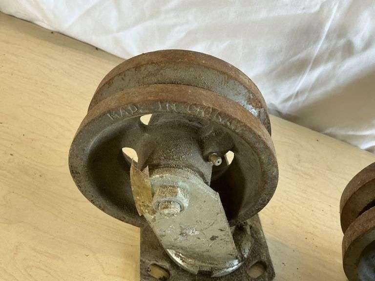 5" metal casters