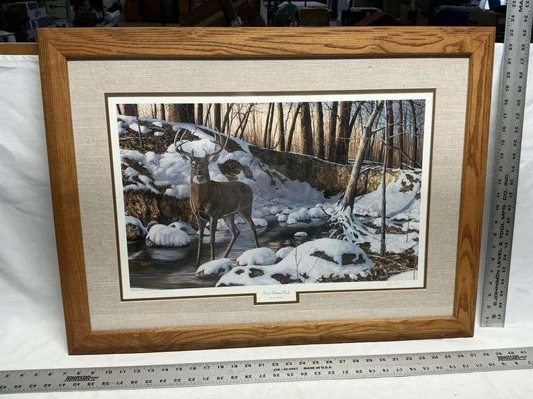 River Bottom Buck print by Jim Hansel