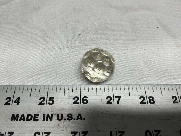 Vintage Czech glass fortune telling die