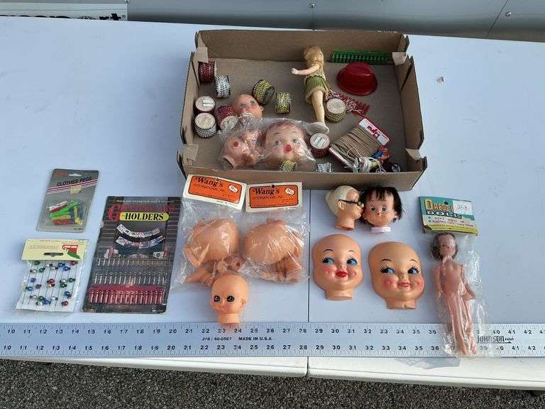 Doll parts, etc.