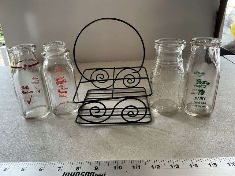 1/2 pint bottles with carrier