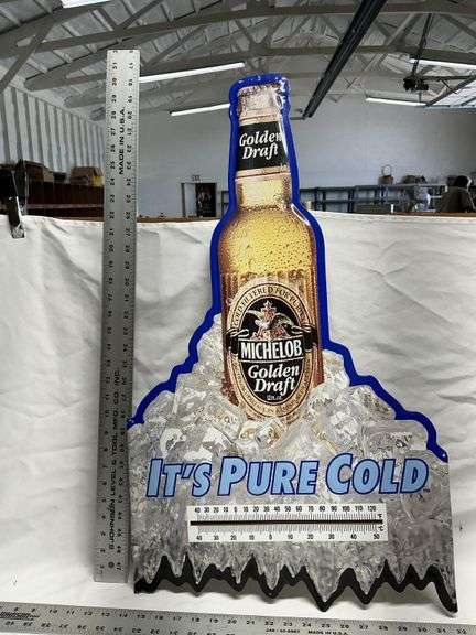Michelob Golden Draft tin sign