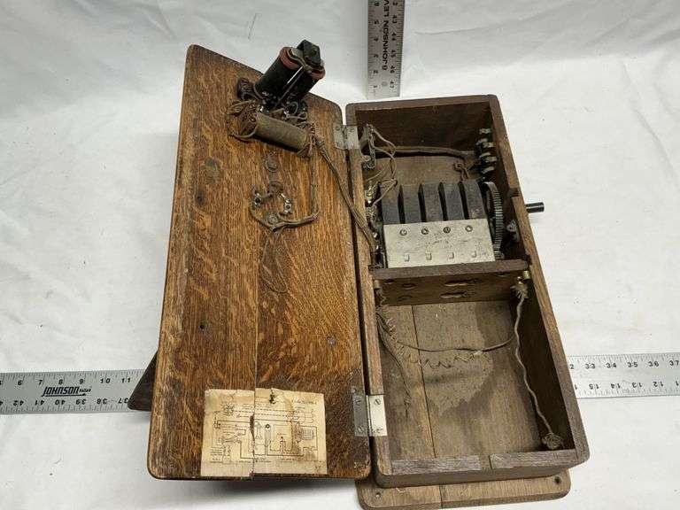 Antique wall telephone