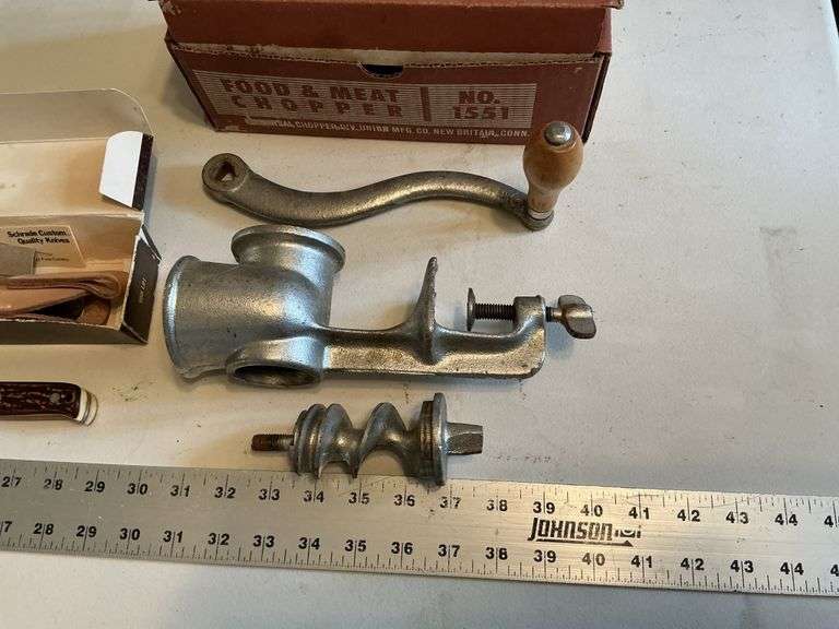 Universal meat grinder/schrade knife/vintage ice