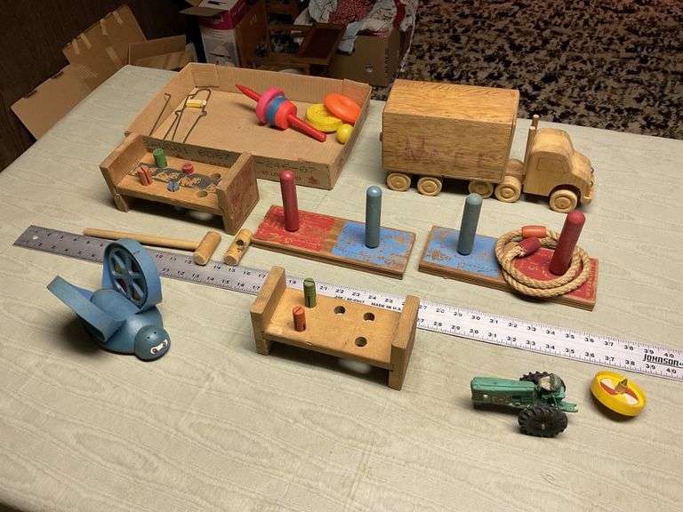 Vintage wooden toys