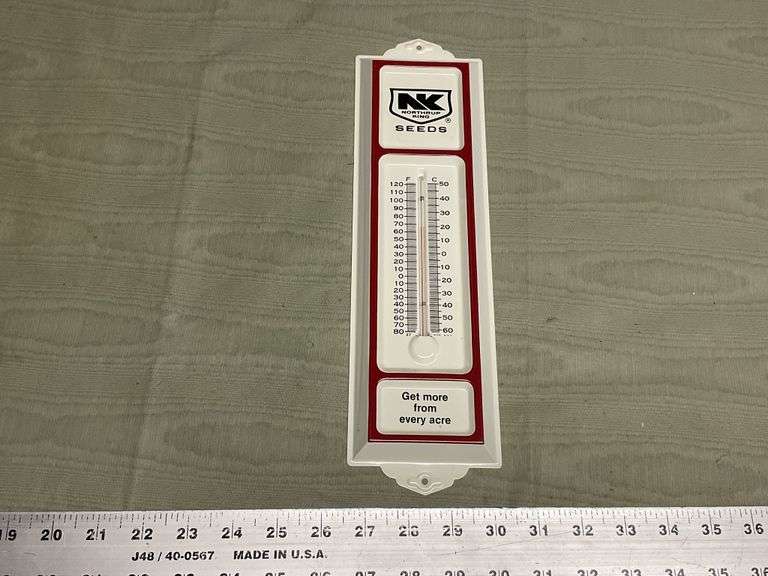 NK Seeds metal thermometer
