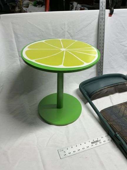 Costco folding chairs and side table