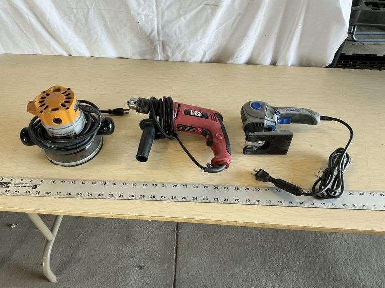 Dremel Trio and Black & Decker router and drill
