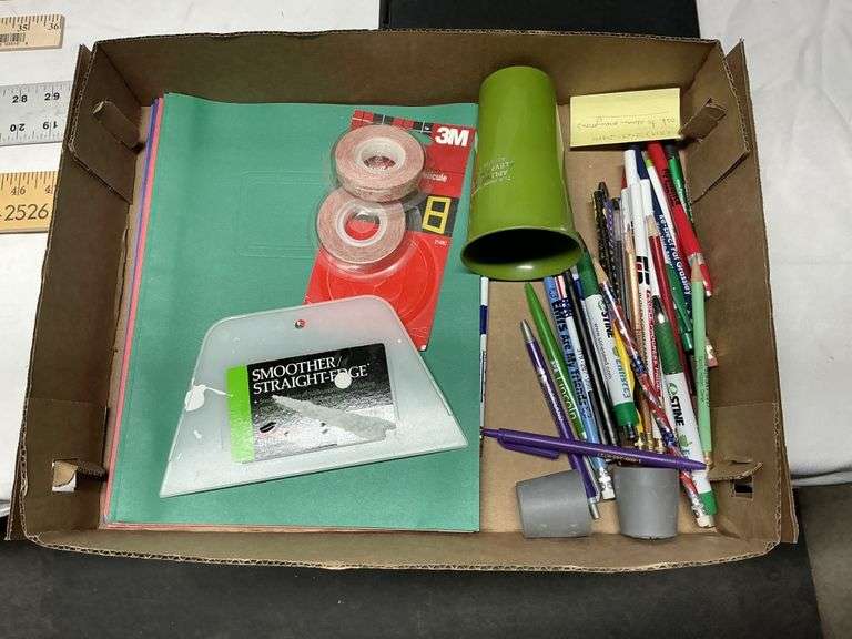Measuring sticks/clipboards and pens and pencils
