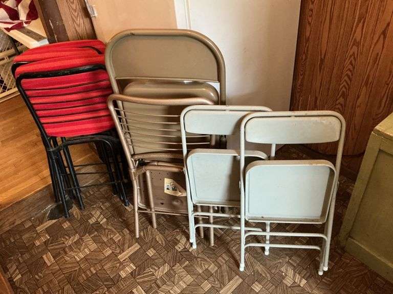 7 folding chairs