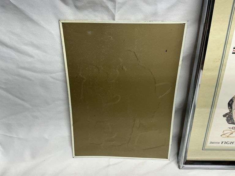 Saturday Evening Post tin sign and print