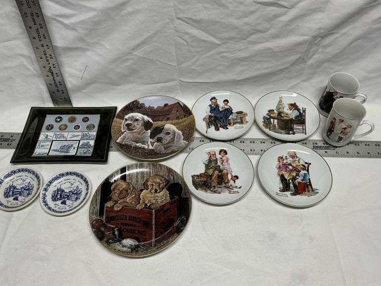 Collector plates, mugs, etc.