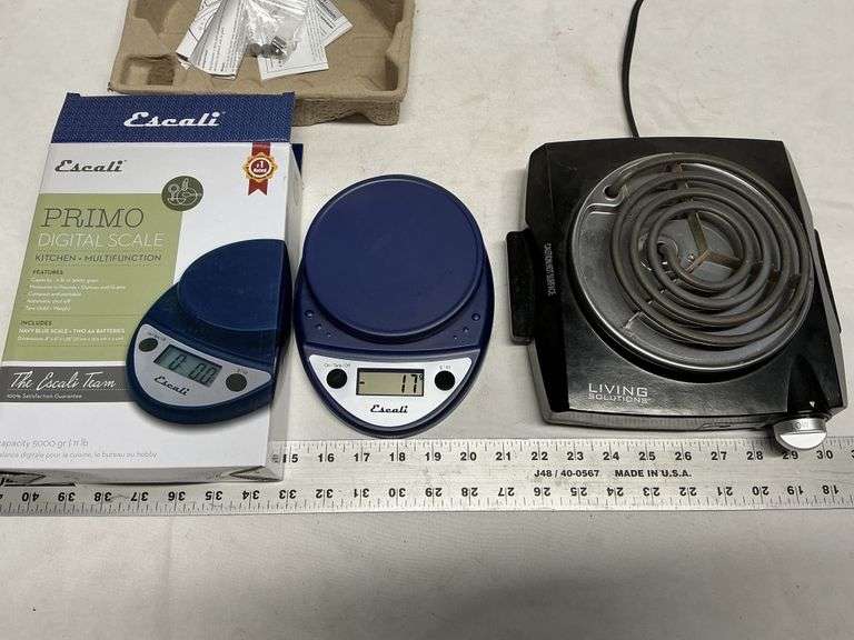 Hot plate, digital scale
