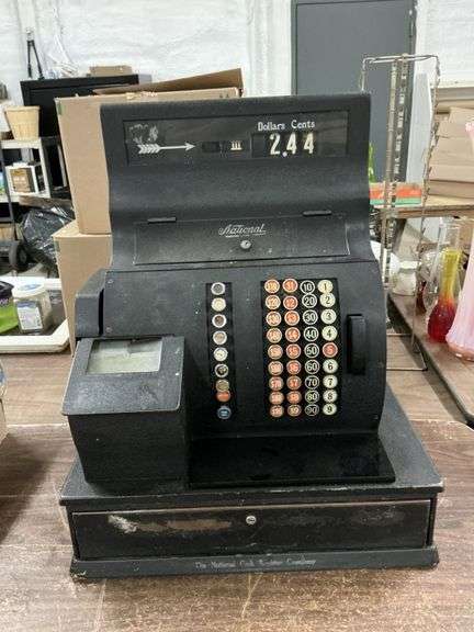 Antique National cash register-no key