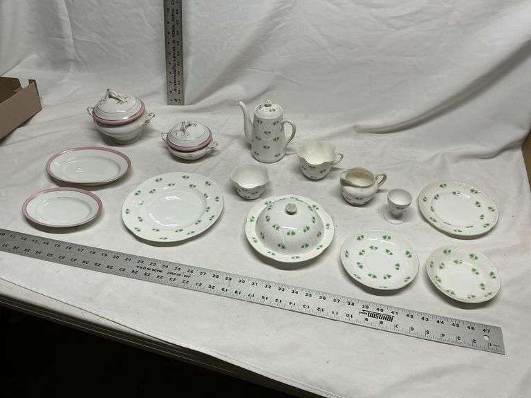 Royal York shamrock porcelain dishes, etc.